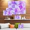 Designart - Light Purple Fractal Texture - Abstract Canvas Art Print